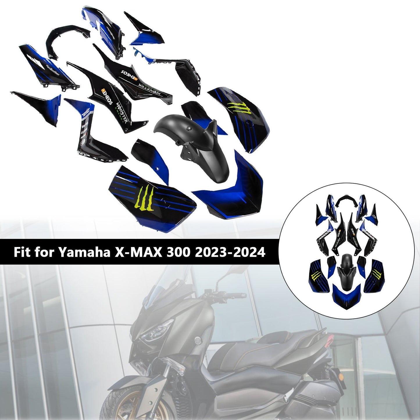 2023-2024 Yamaha X-MAX 300 XMAX Fairing Kit