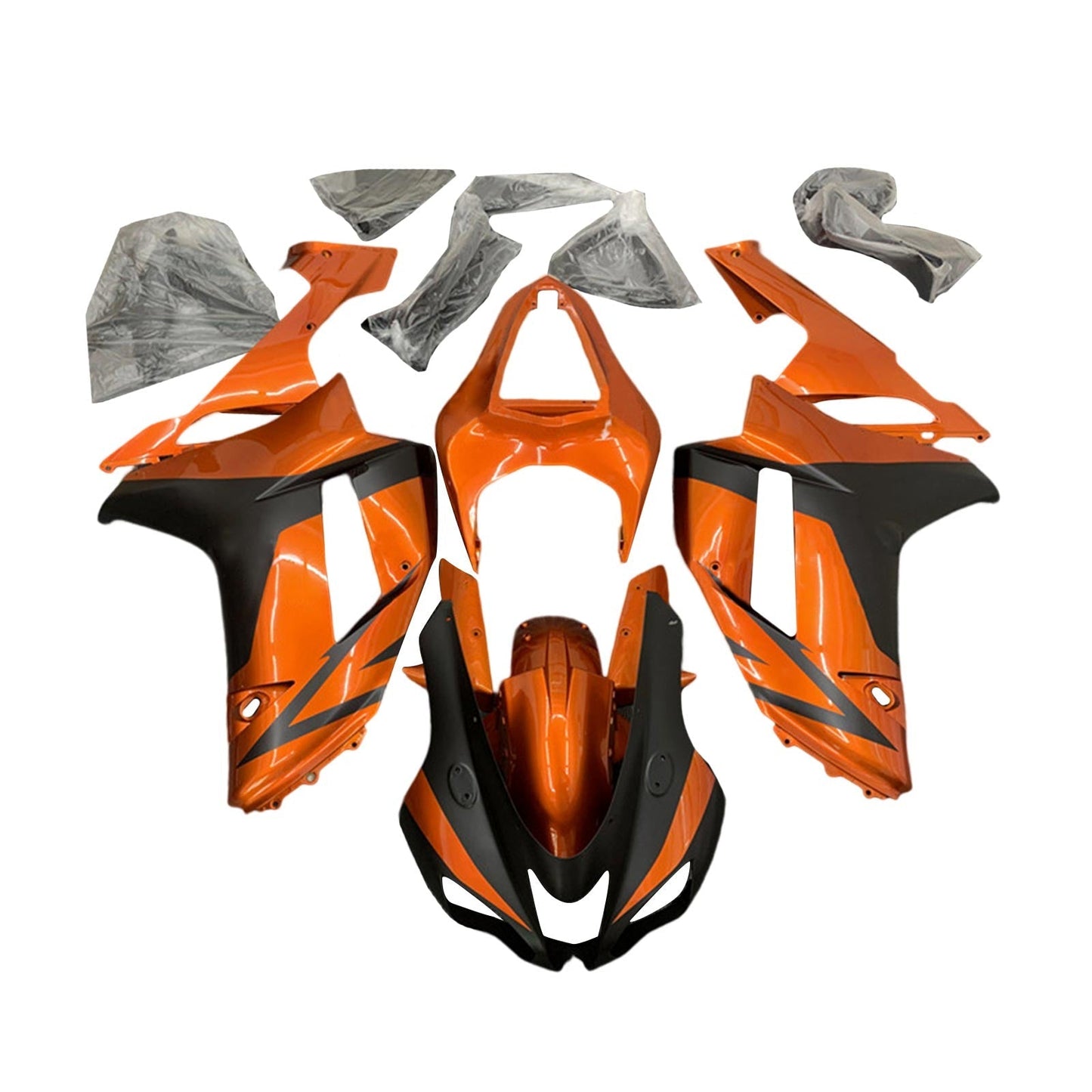 2007-2008 Kawasaki ZX6R 636 Fairing Kit Bodywork Plastic ABS