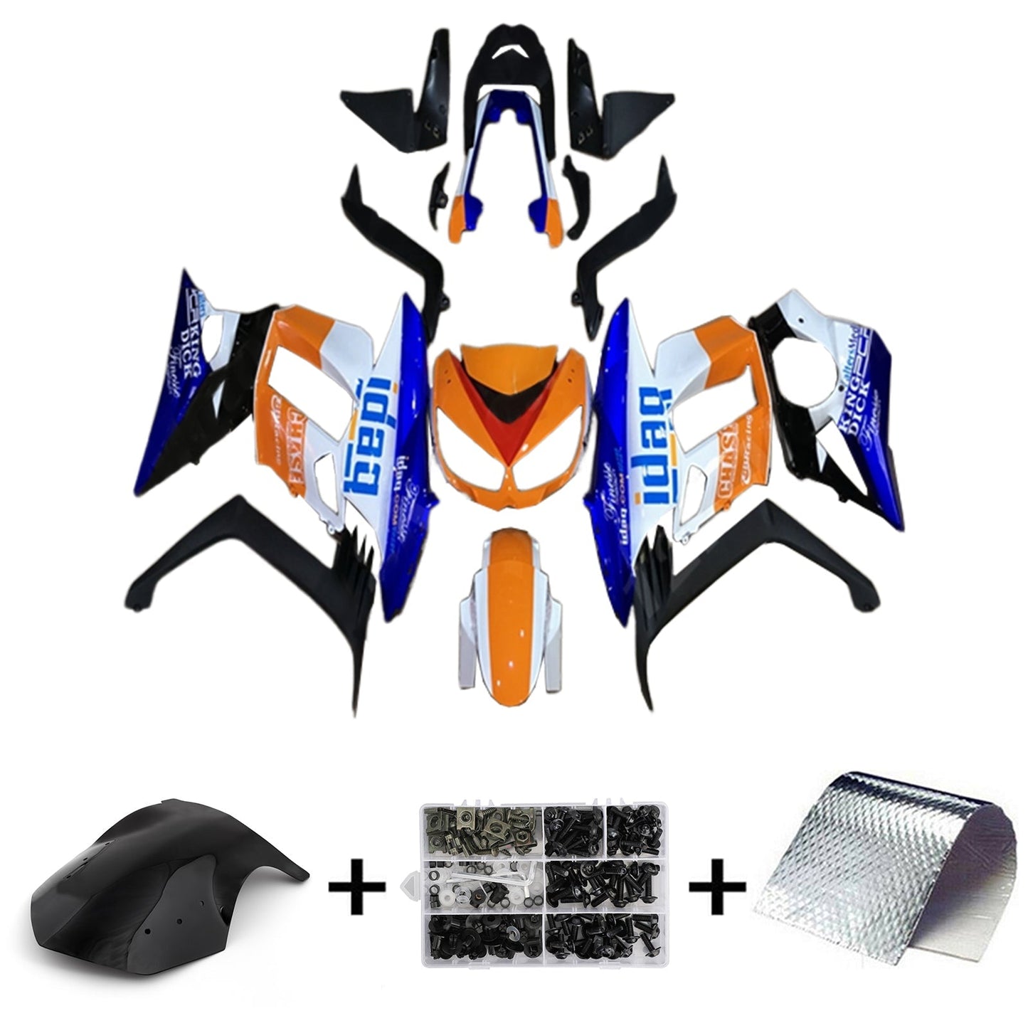 2010-2015 Kawasaki Z1000SX Fairing Kit Bodywork Plastic ABS