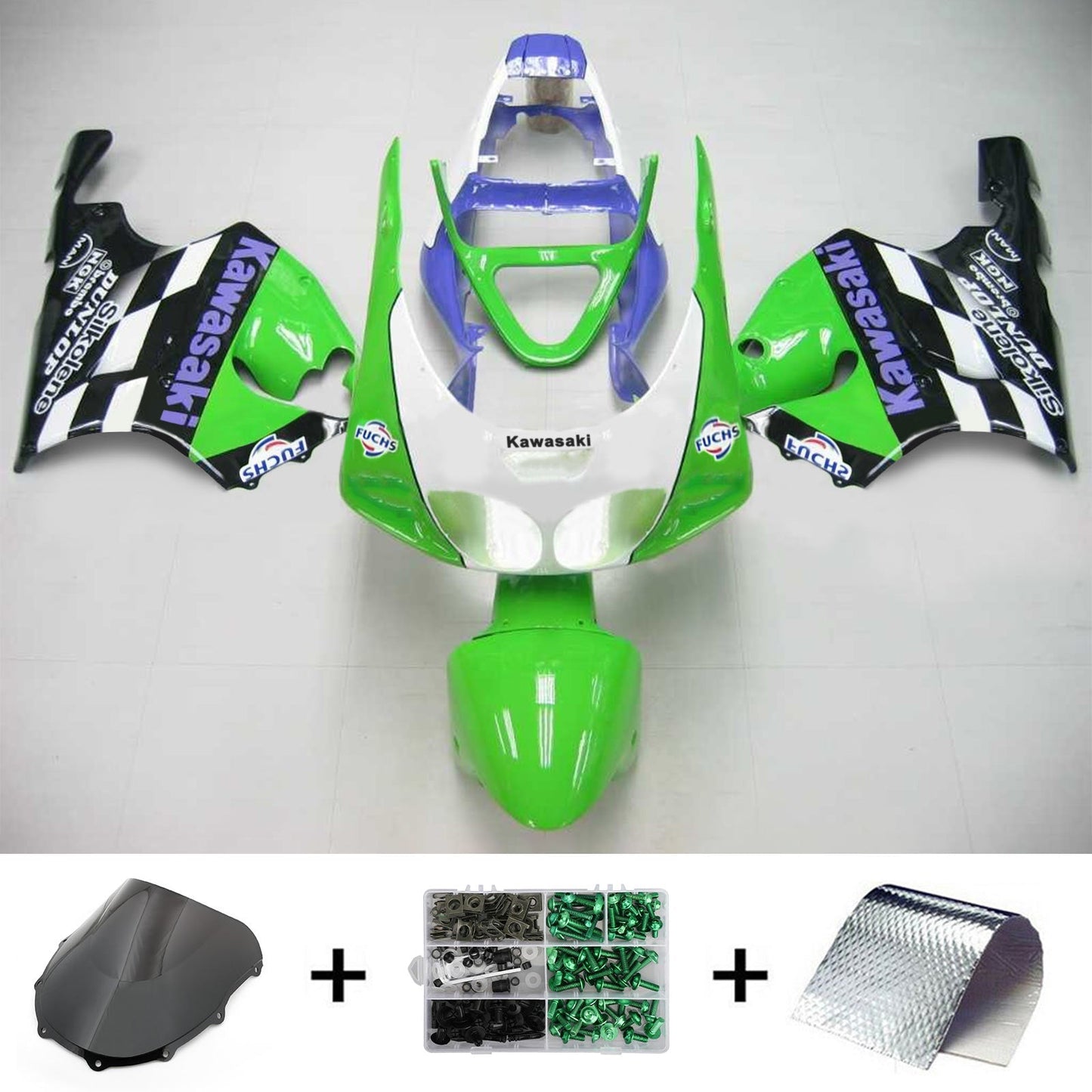 1996-2003 Kawasaki ZX7R Fairing Kit Bodywork Plastic ABS