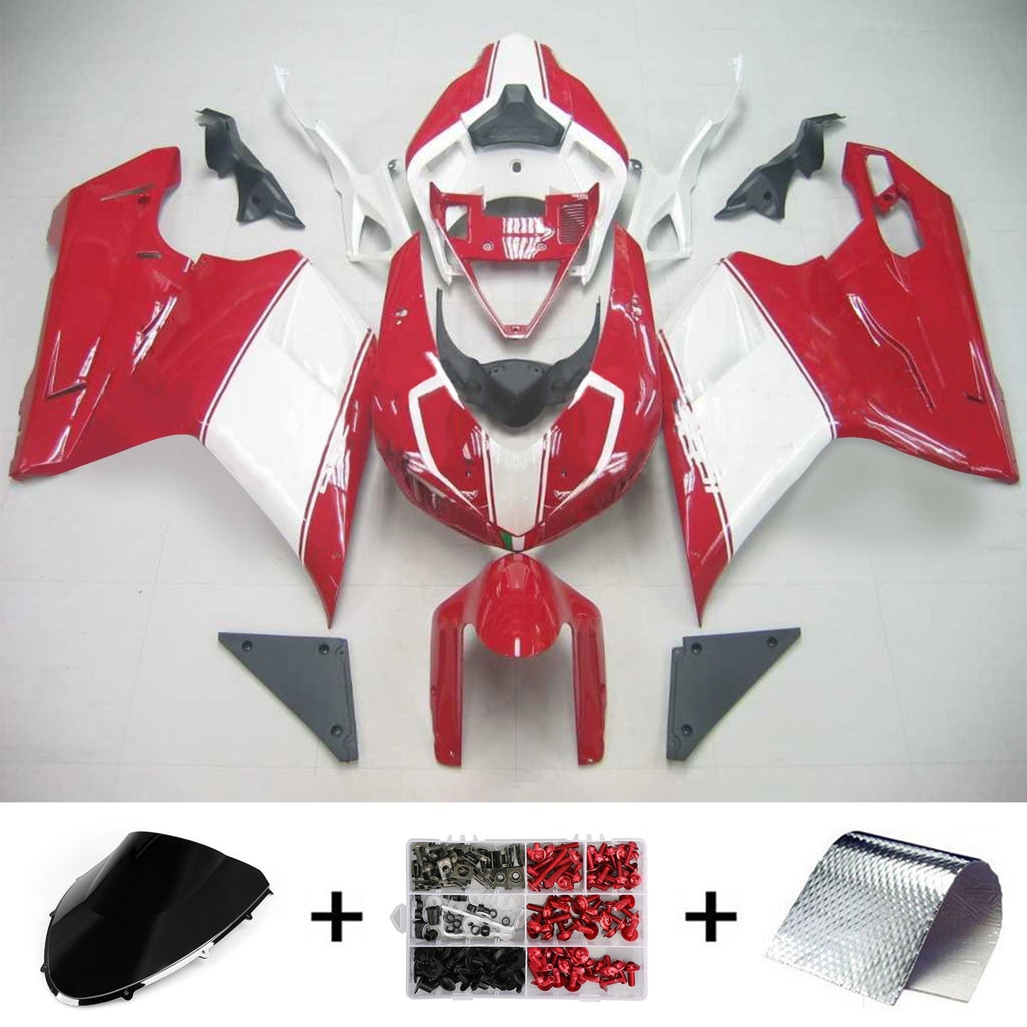2007-2011 Ducati 1098 1198 848 Fairing Kit Bodywork ABS