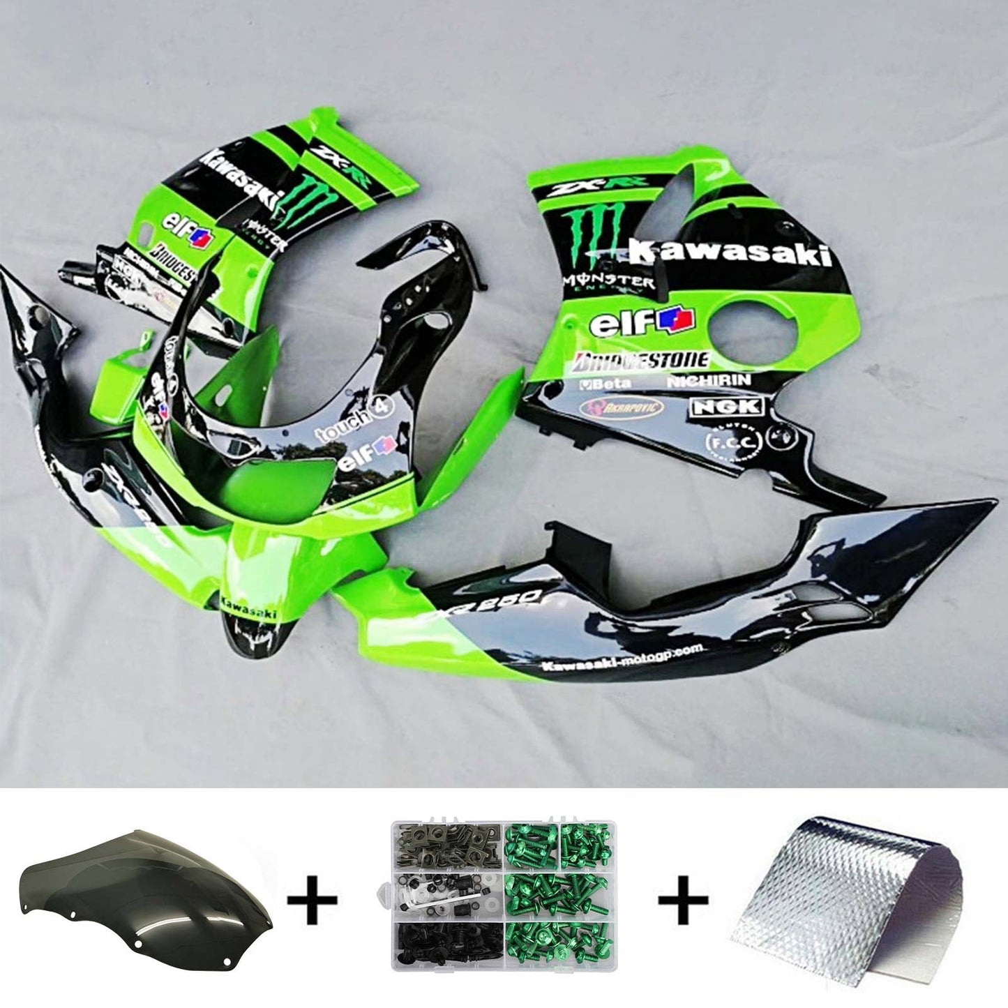 1992-1996 Kawasaki ZXR400 Fairing Kit Bodywork Plastic ABS