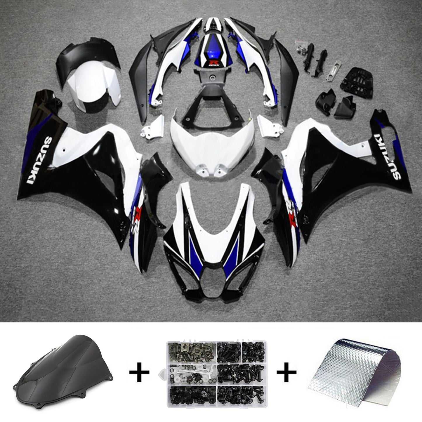 2017-2024 Suzuki GSXR1000 K17 Fairing Kit Bodywork Plastic ABS