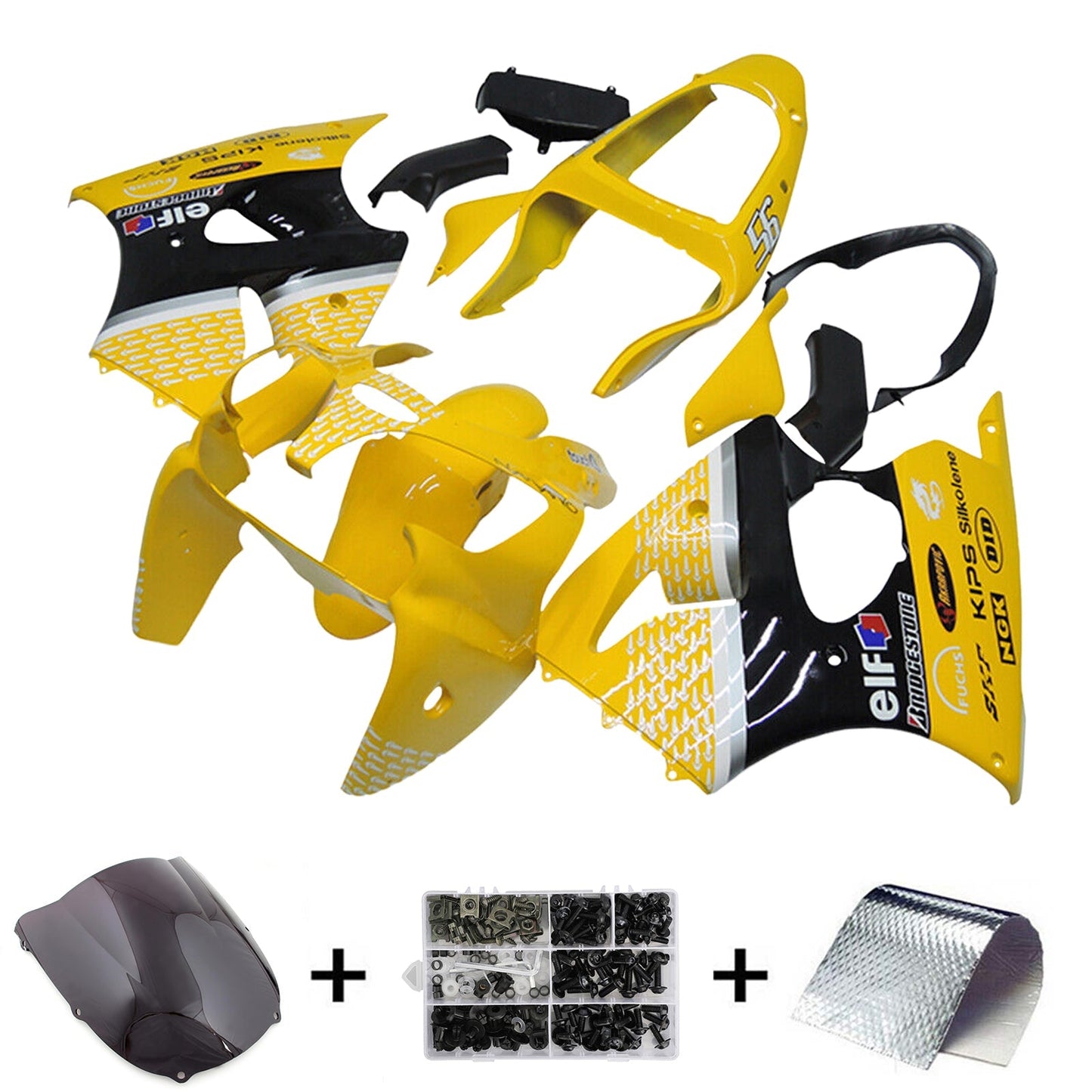 2019-2023 Kawasaki ZX6R Fairing Kit Bodywork Plastic ABS