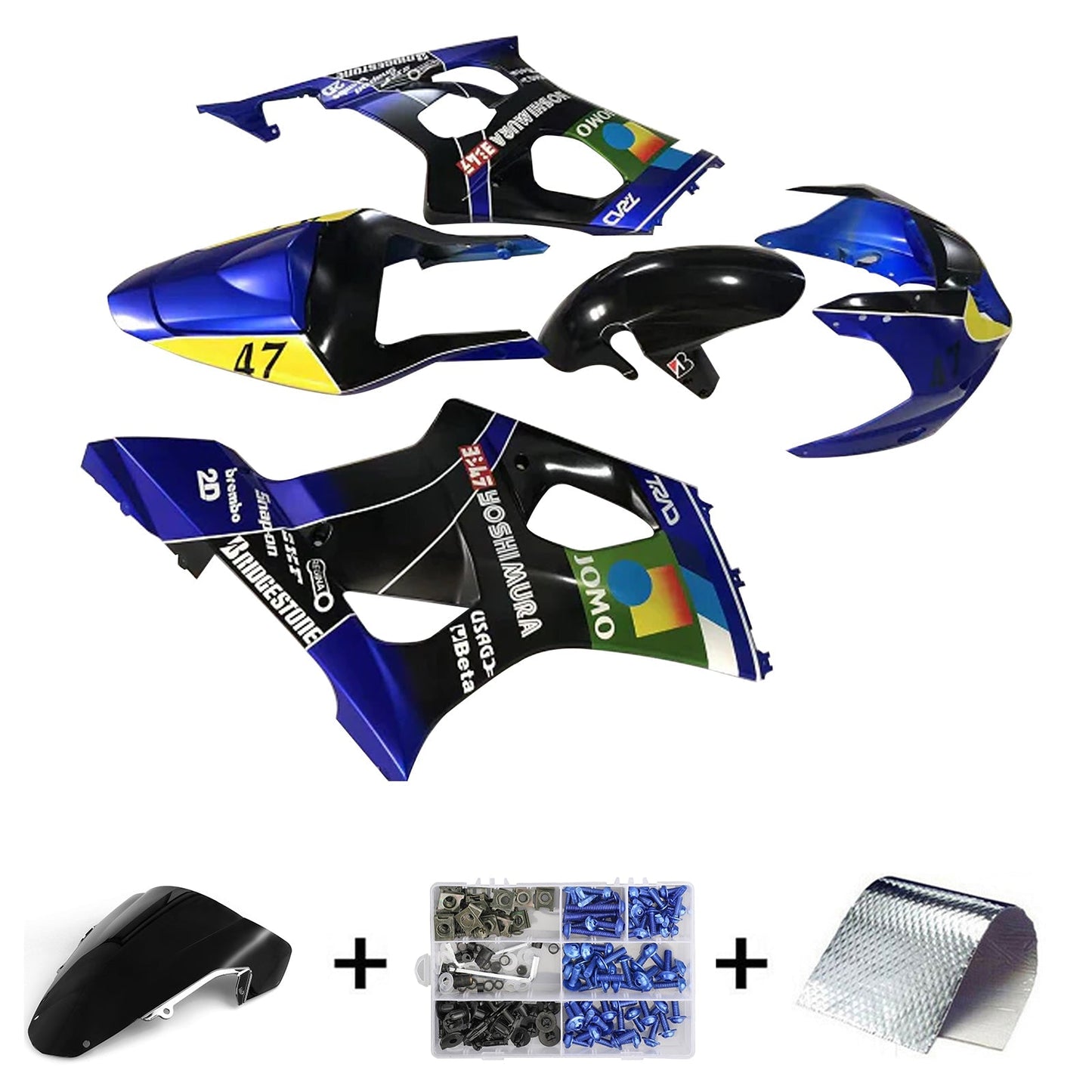 2003-2004 Suzuki GSXR1000 K3 Fairing Kit Bodywork Plastic ABS