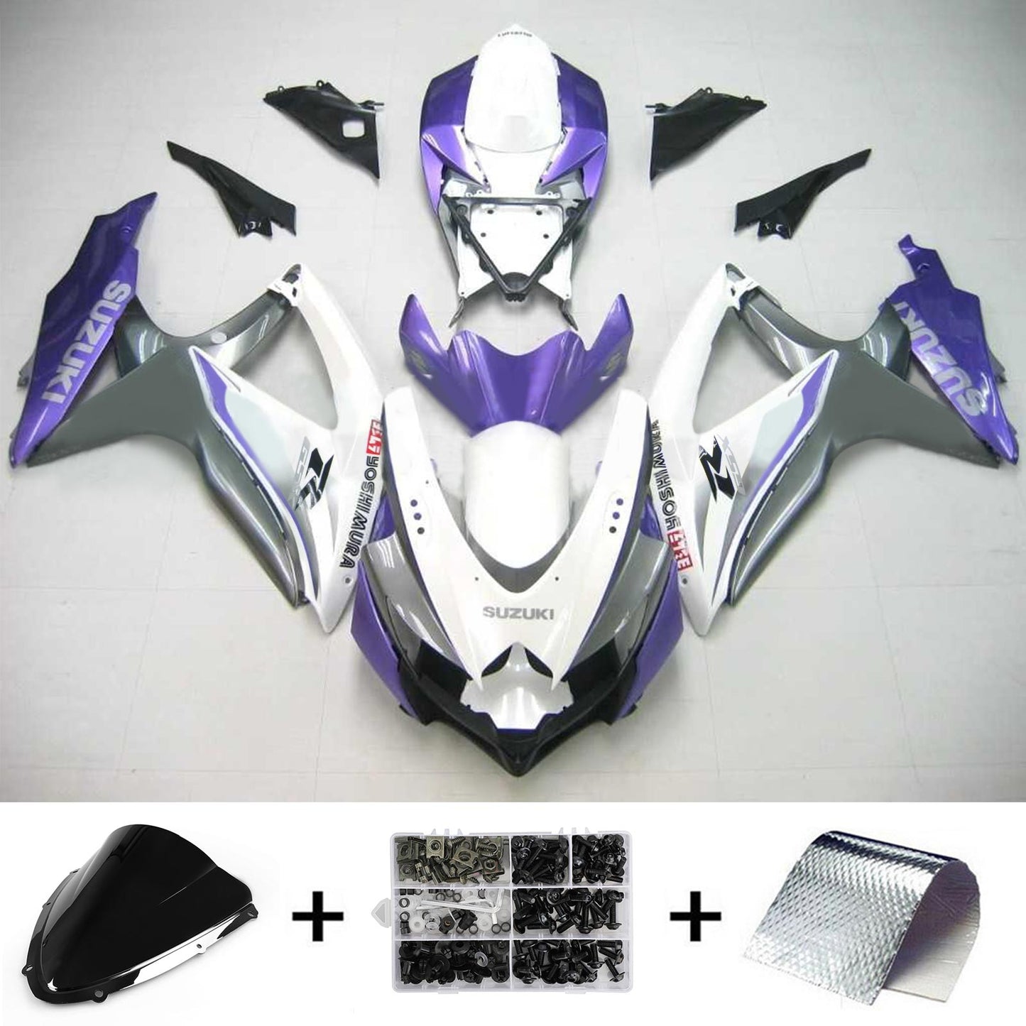 2008-2010 Suzuki GSXR 600/750 K8 Fairing Kit Bodywork Plastic ABS