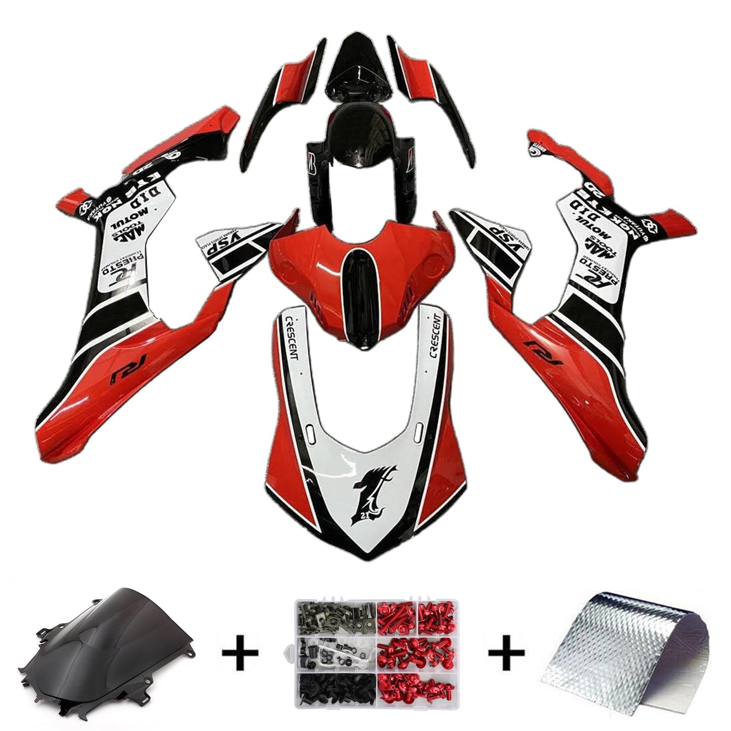 2020-2024 Yamaha YZF-R1 Fairing Kit Bodywork Plastic ABS