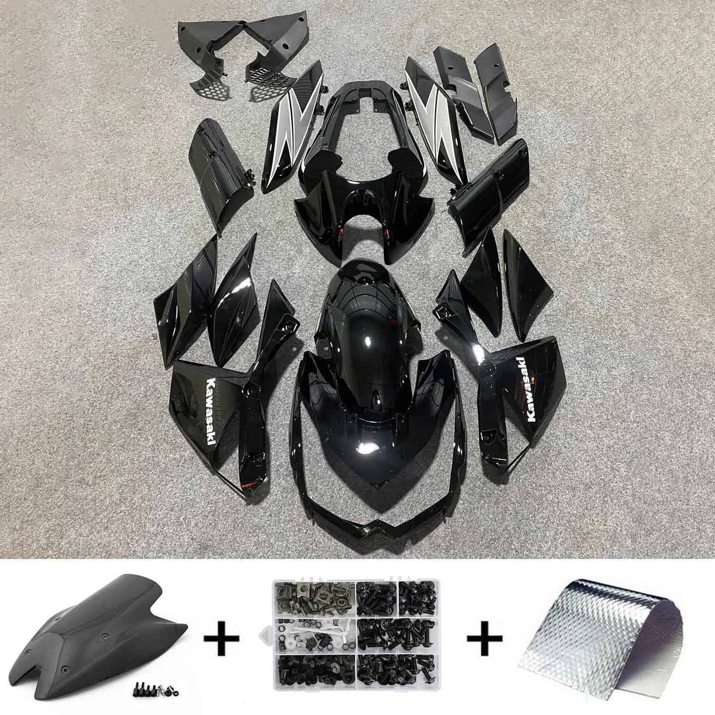 2010-2013 Kawasaki Z1000 Fairing Kit Bodywork Plastic ABS
