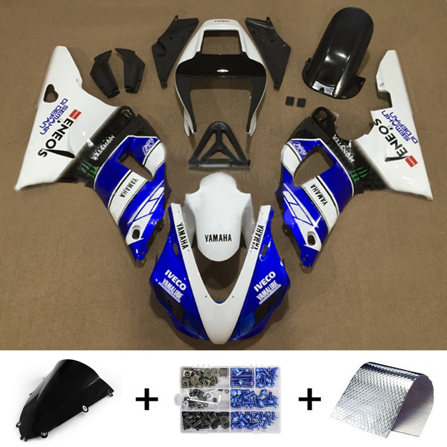 1998-1999 Yamaha YZF 1000 R1 Fairing Kit Bodywork Plastic ABS
