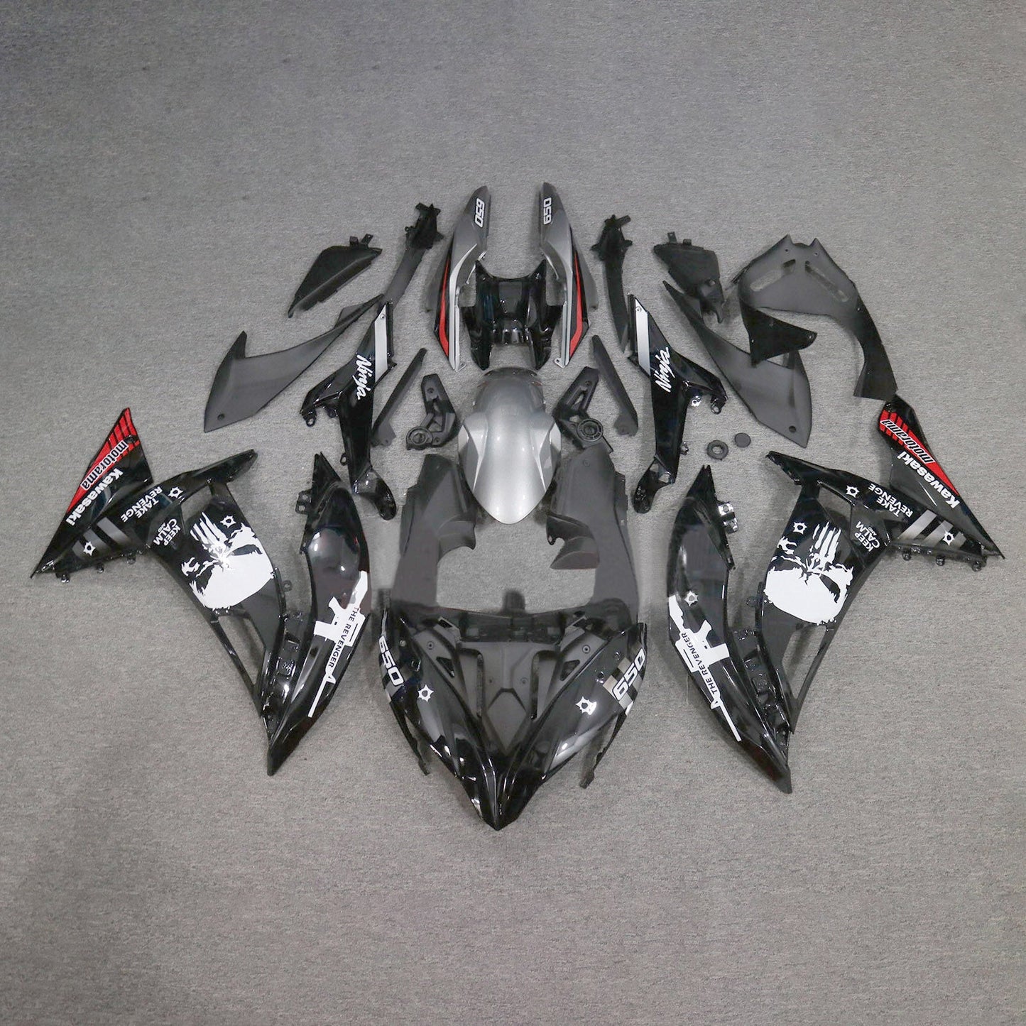 2017-2019 Kawasaki ER6F/Ninja650R Fairing Kit Bodywork Plastic ABS