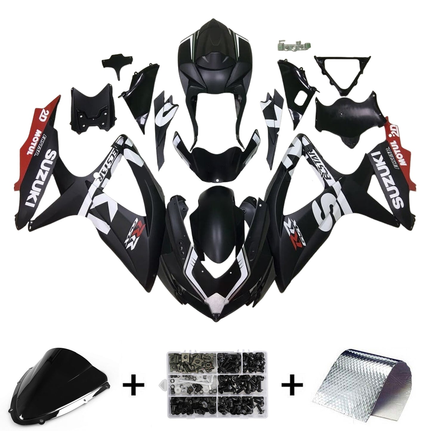 2008-2010 Suzuki GSXR 600/750 K8 Fairing Kit Bodywork Plastic ABS