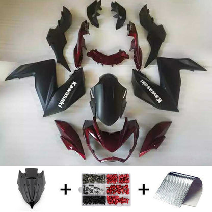 2015-2016 Kawasaki Z250 Z300 Fairing Kit Bodywork Plastic ABS