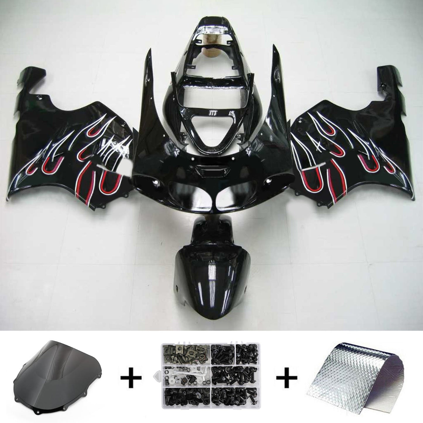 1996-2003 Kawasaki ZX7R Fairing Kit Bodywork Plastic ABS