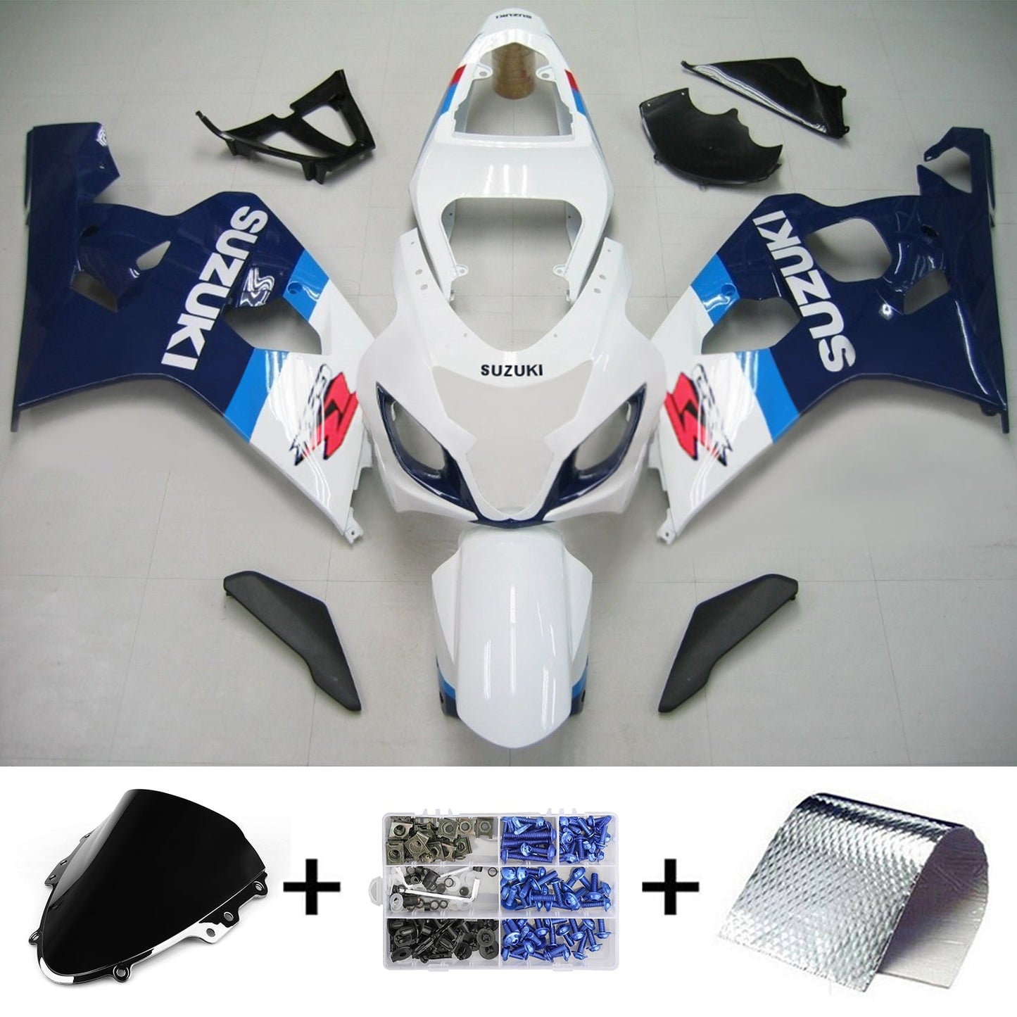 2004-2005 Suzuki GSXR 600/750 Fairing Kit Bodywork Plastic ABS