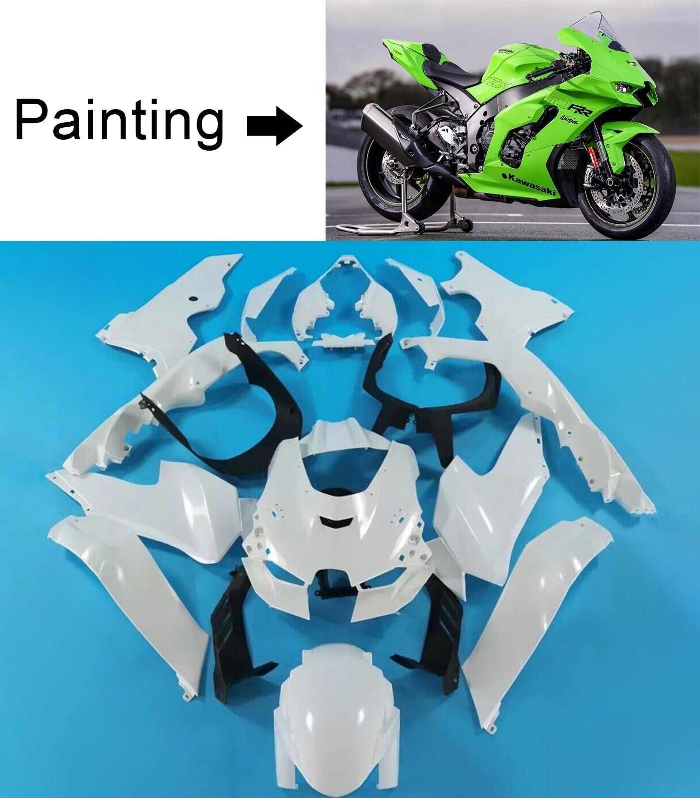 2021-2024 Kawasaki ZX-10R ZX-10RR Fairing Kit Bodywork ABS