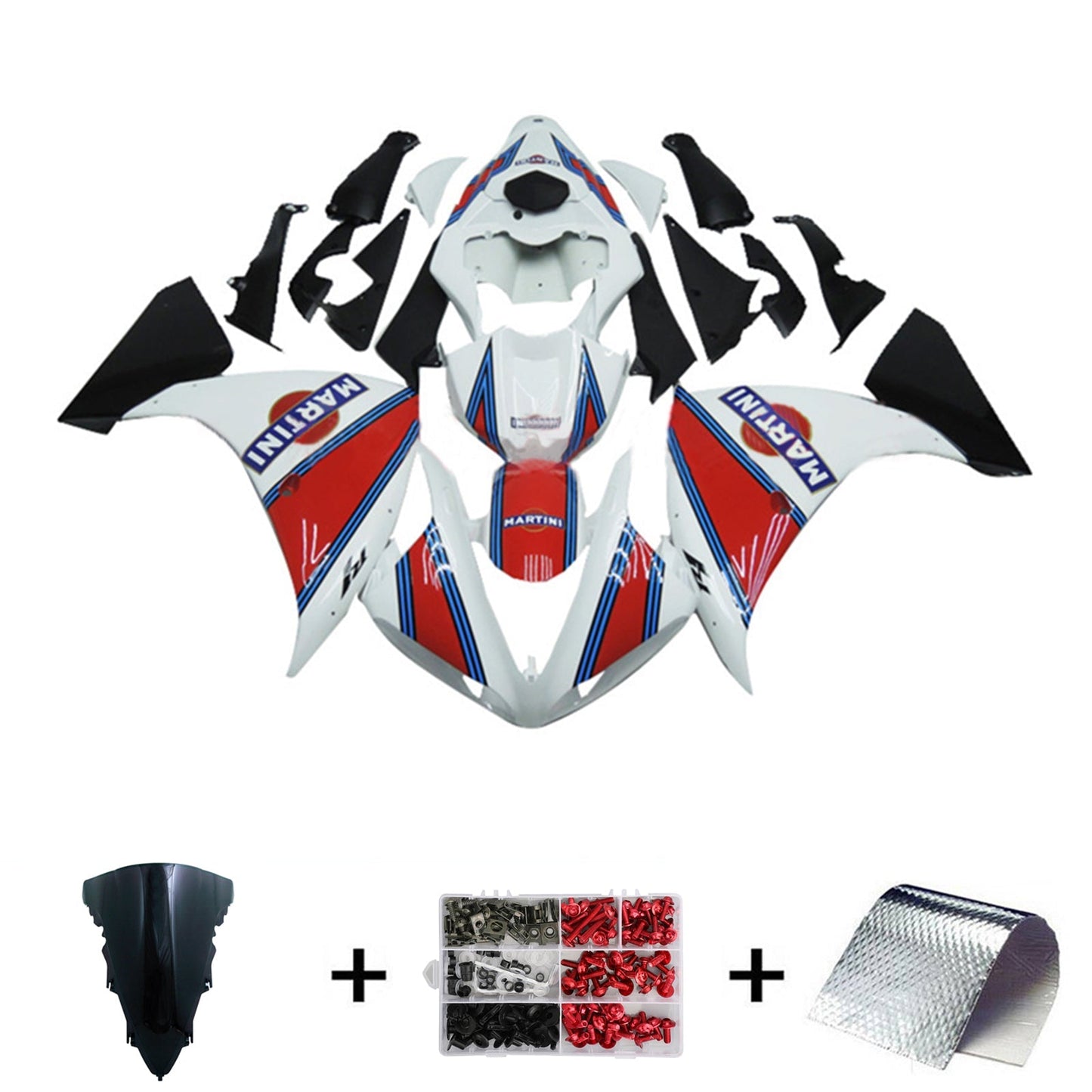 2009-2011 Yamaha YZF 1000 R1 Fairing Kit Bodywork Plastic ABS