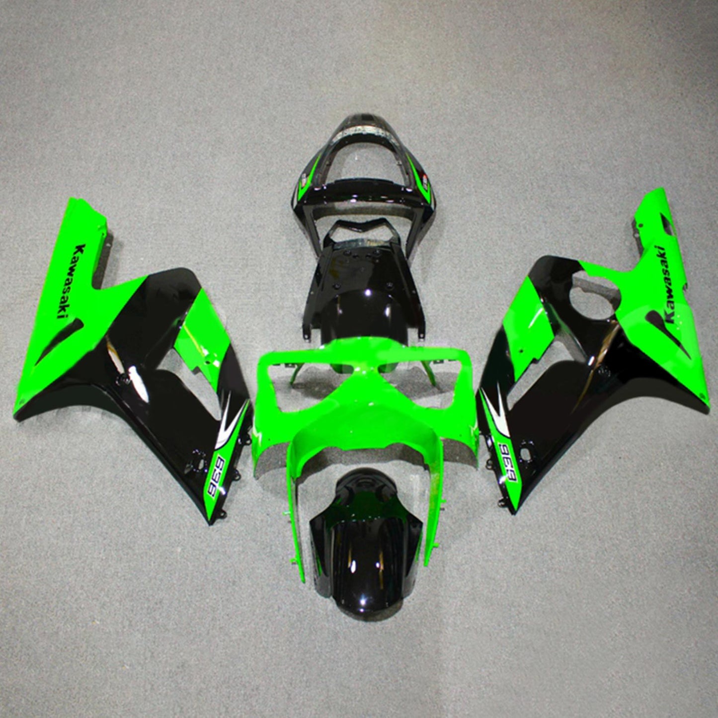 2003-2004 Kawasaki ZX6R 636 Fairing Kit Bodywork Plastic ABS
