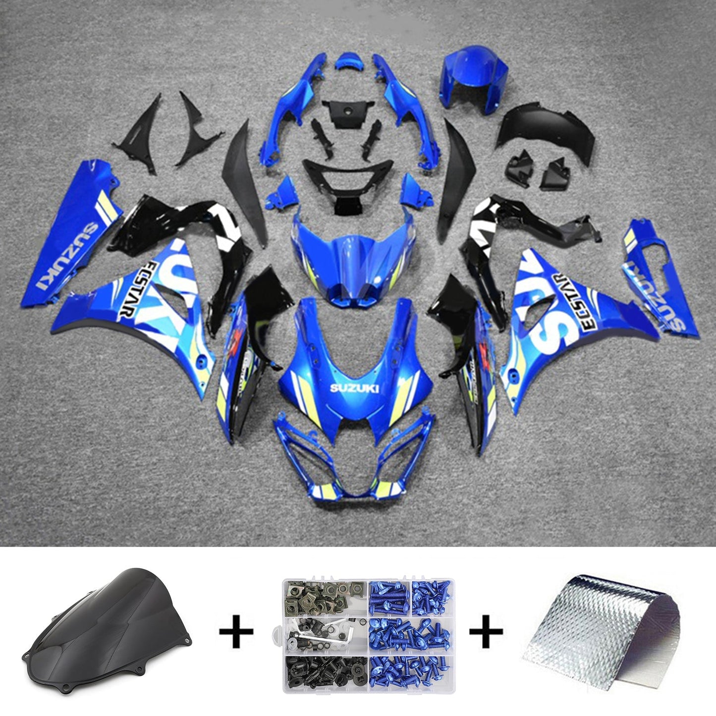 2017-2024 Suzuki GSXR1000 K17 Fairing Kit Bodywork Plastic ABS