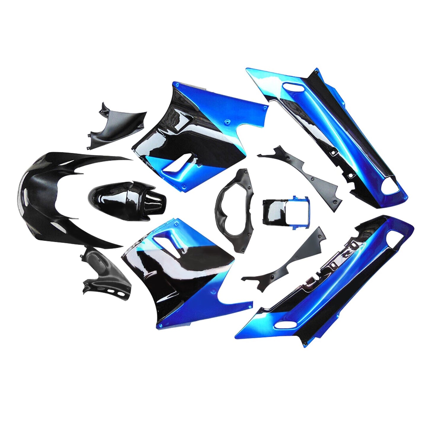 1990-1992 Kawasaki ZZR1100 Fairing Kit Bodywork ABS