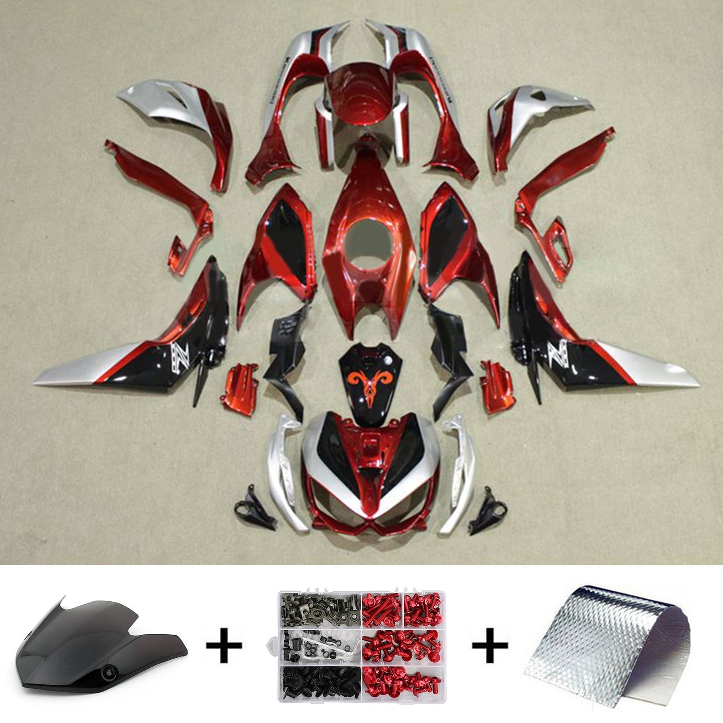 2014-2017 Kawasaki Z1000 Fairing Kit Bodywork Plastic ABS