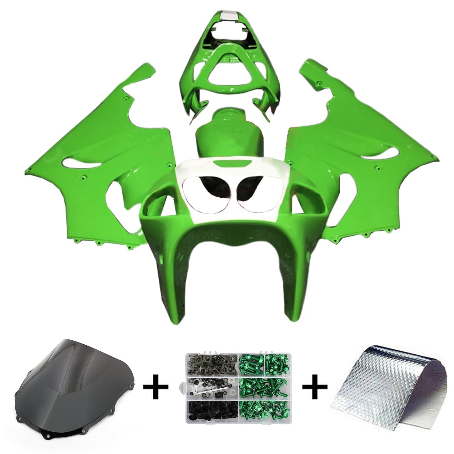 1996-2003 Kawasaki ZX-7R Fairing Kit Bodywork Plastic ABS