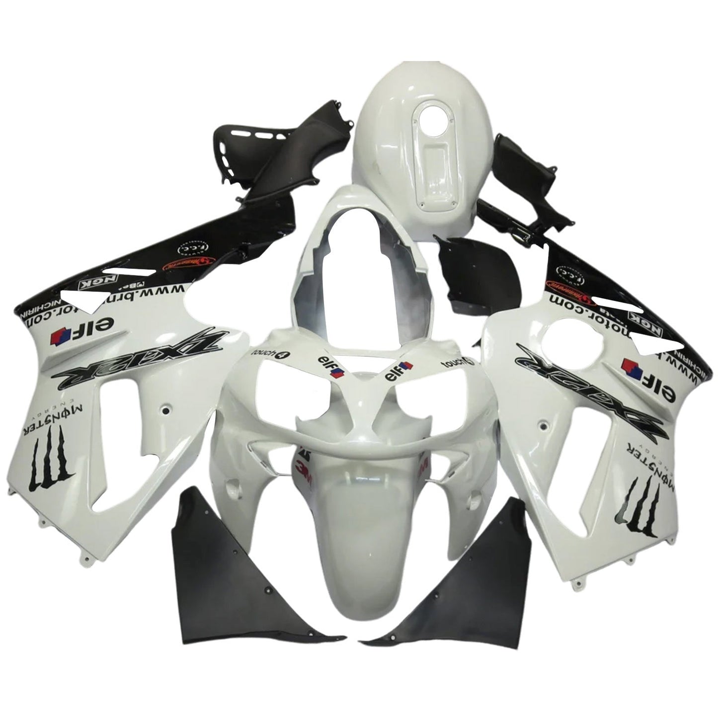 2000-2001 Kawasaki ZX12R Fairing Kit Bodywork Plastic ABS