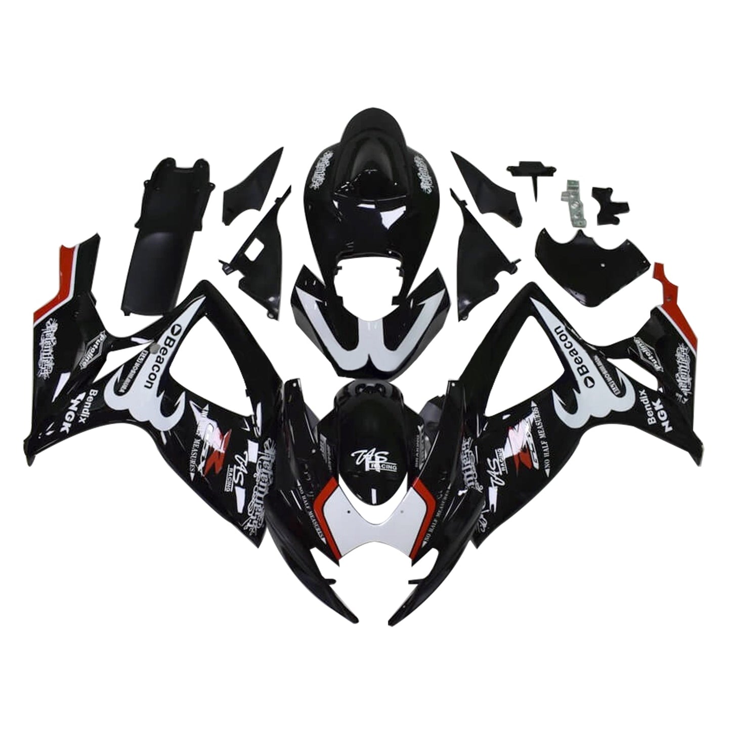 2006-2007 Suzuki GSXR 600/750 K6 Fairing Kit Bodywork Plastic ABS