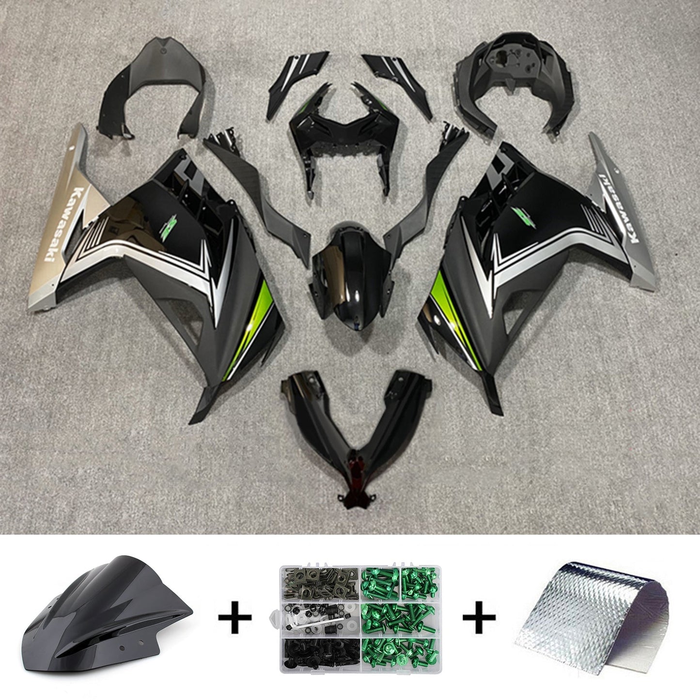 2013-2024 Kawasaki EX300 Ninja300 Fairing Kit Bodywork Plastic ABS