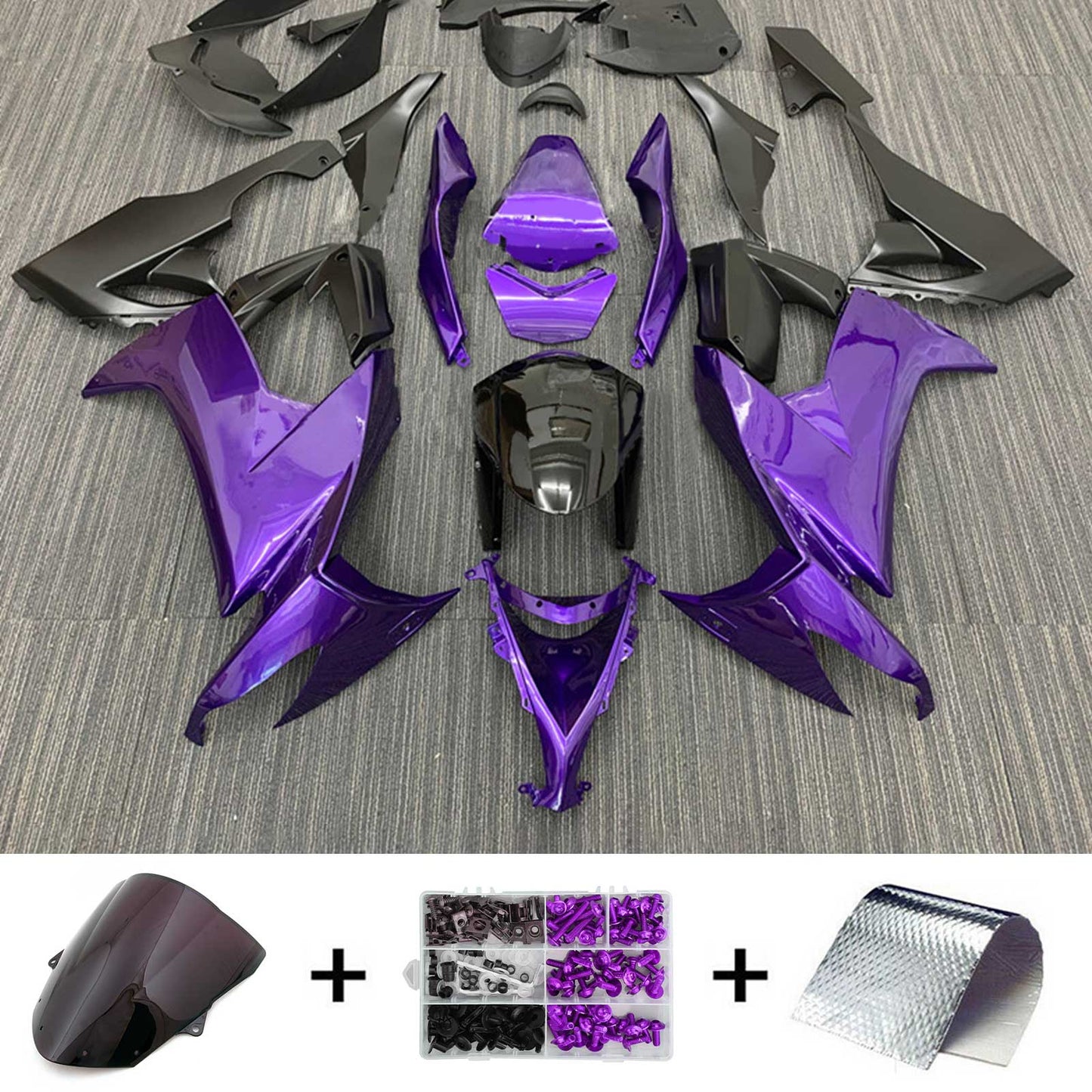 2008-2010 Kawasaki ZX10R Fairing Kit Bodywork Plastic ABS