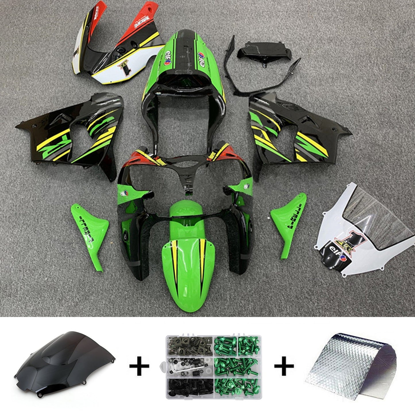2002-2003 Kawasaki ZX9R Fairing Kit Bodywork Plastic ABS