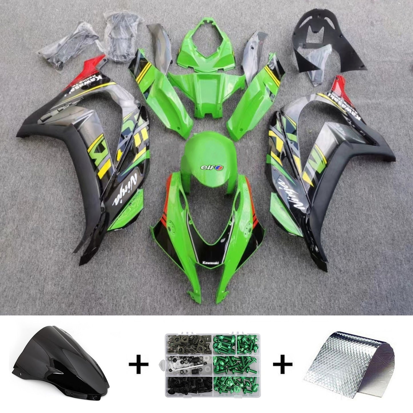 2016-2020 Kawasaki ZX10R Fairing Kit Bodywork Plastic ABS
