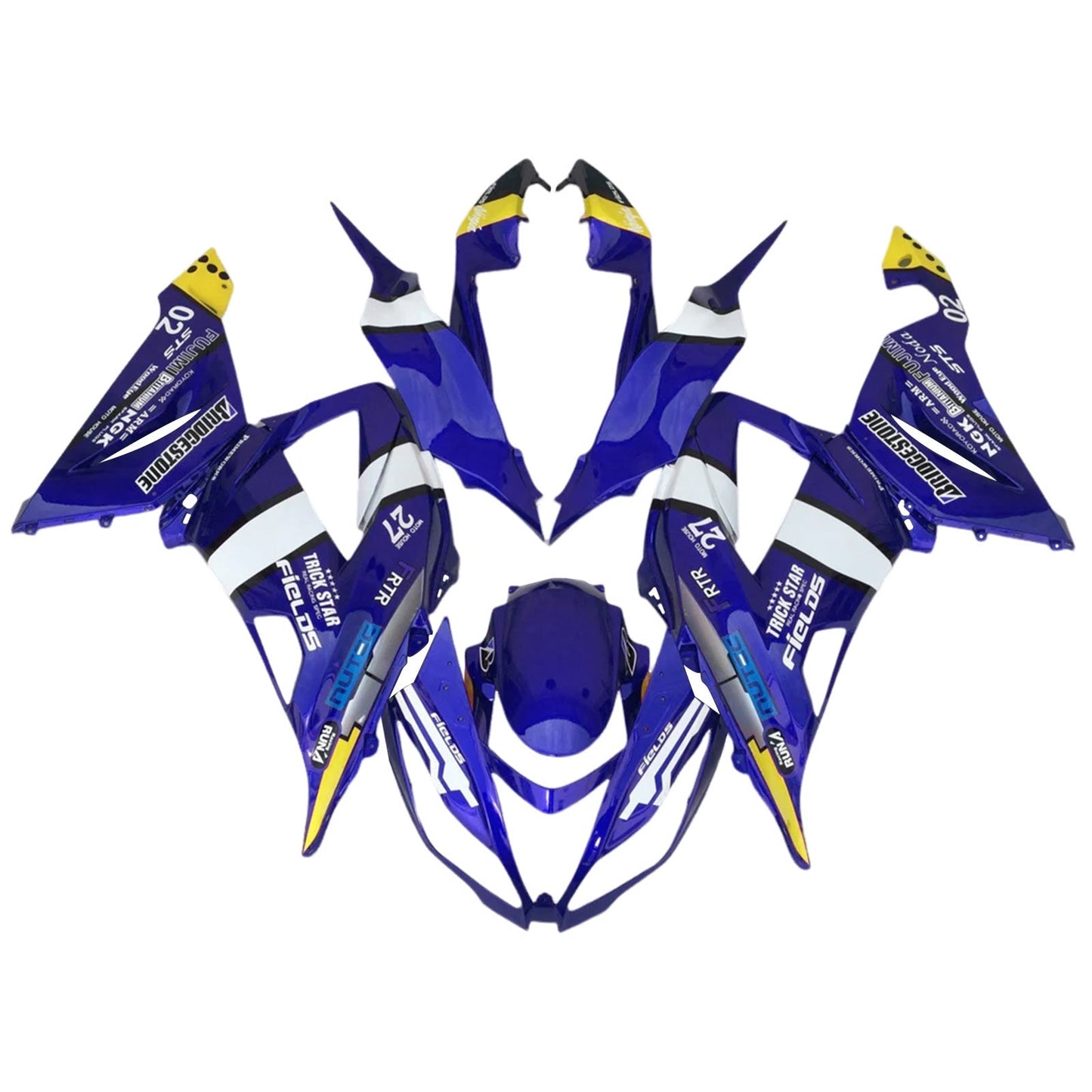 2013-2018 Kawasaki ZX6R 636 Fairing Kit Bodywork Plastic ABS