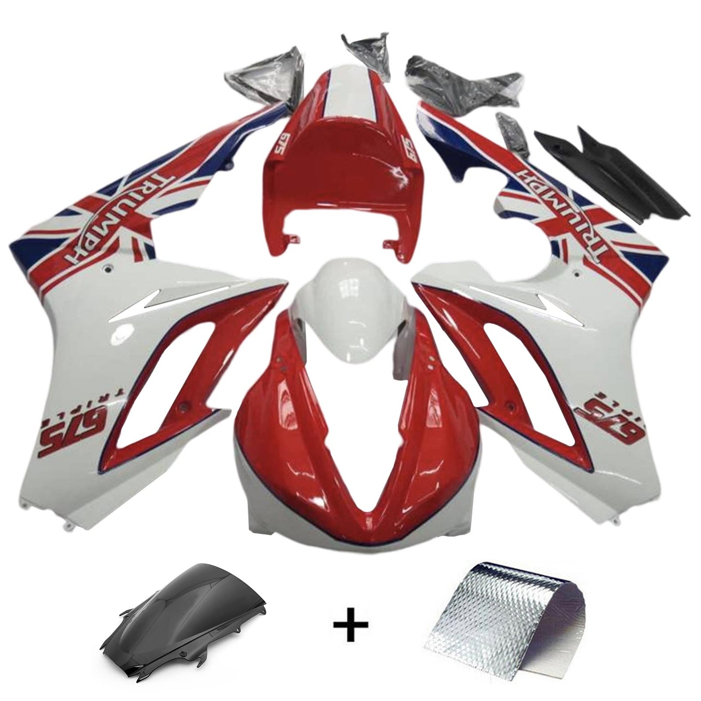 2009-2012 Triumph Daytona 675 Fairing Kit Bodywork Plastic ABS
