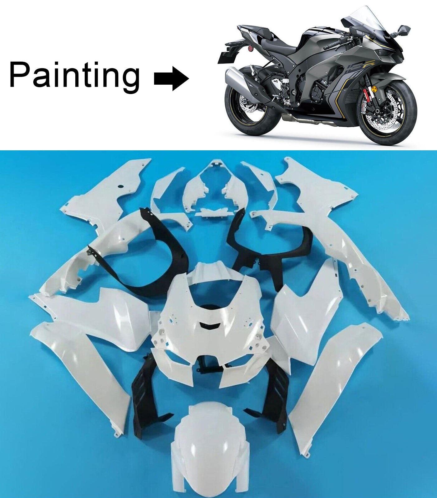 2021-2024 Kawasaki ZX-10R ZX-10RR Fairing Kit Bodywork ABS