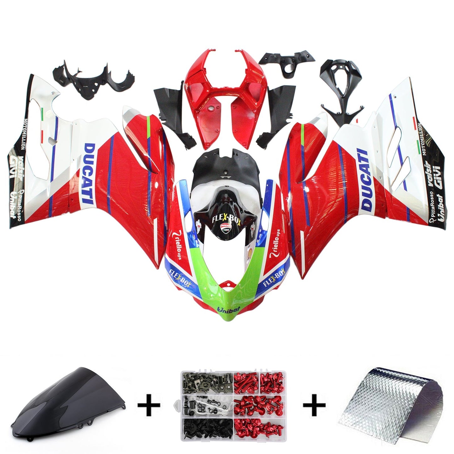 2012-2015 Ducati 1199 899 Fairing Kit Bodywork Plastic ABS