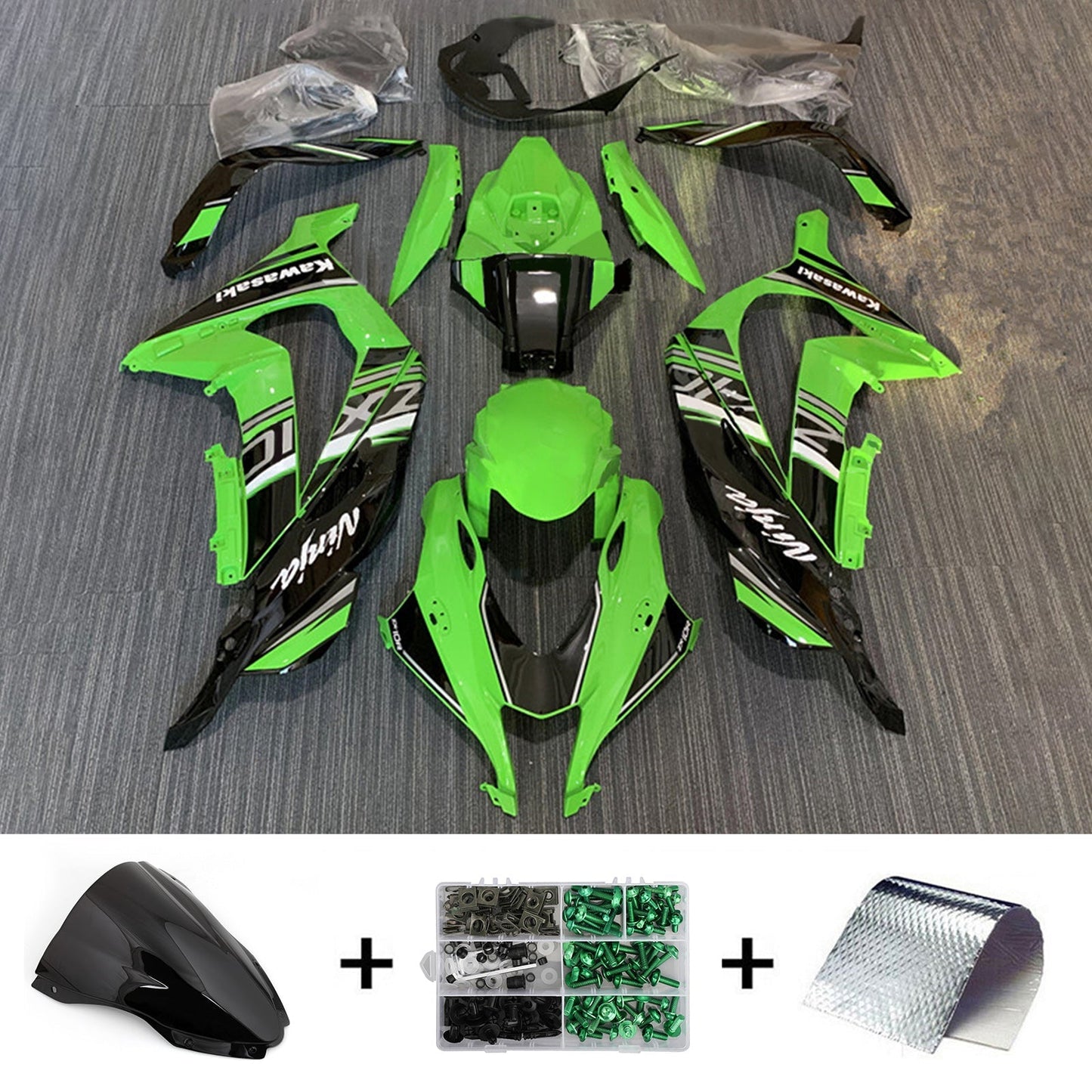 2016-2020 Kawasaki ZX10R Fairing Kit Bodywork Plastic ABS