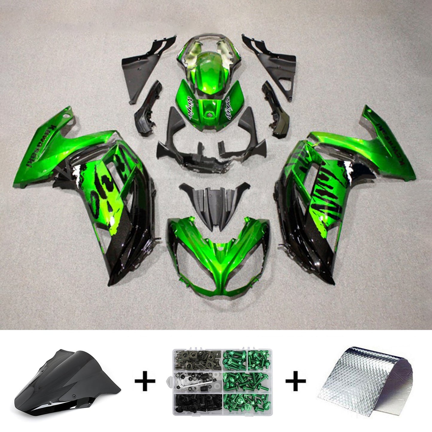 2017-2019 Kawasaki ER6F/Ninja650R Fairing Kit Bodywork Plastic ABS