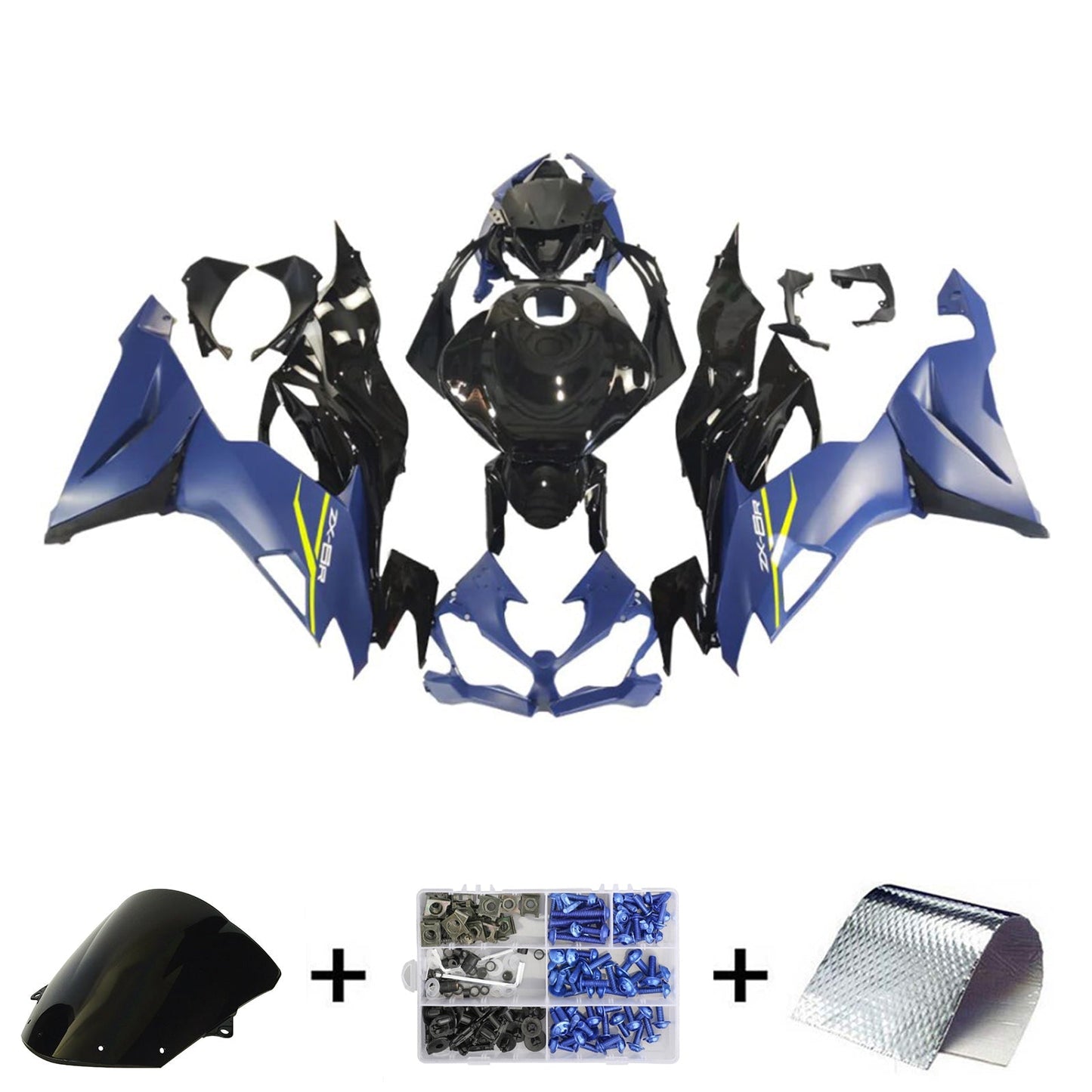 2019-2023 Kawasaki ZX6R Fairing Kit Bodywork Plastic ABS