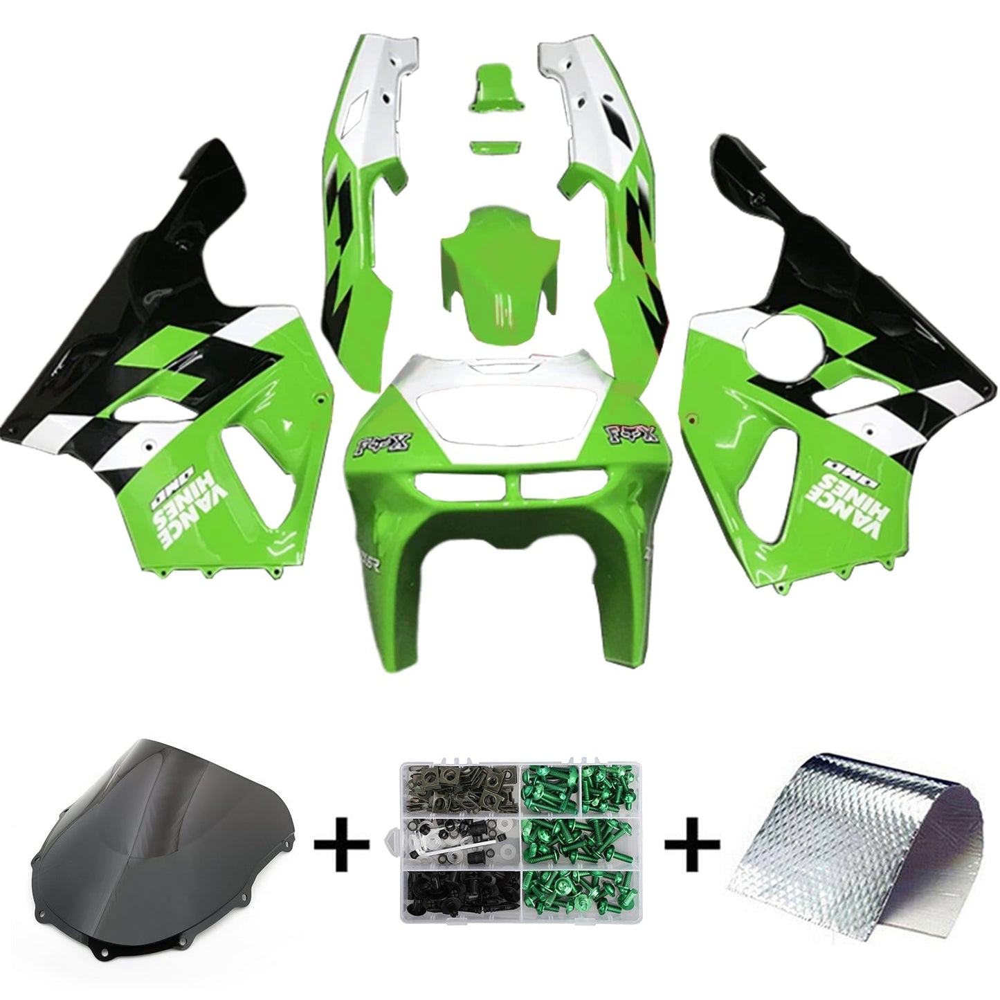 1996-2003 Kawasaki ZX-7R Fairing Kit Bodywork Plastic ABS