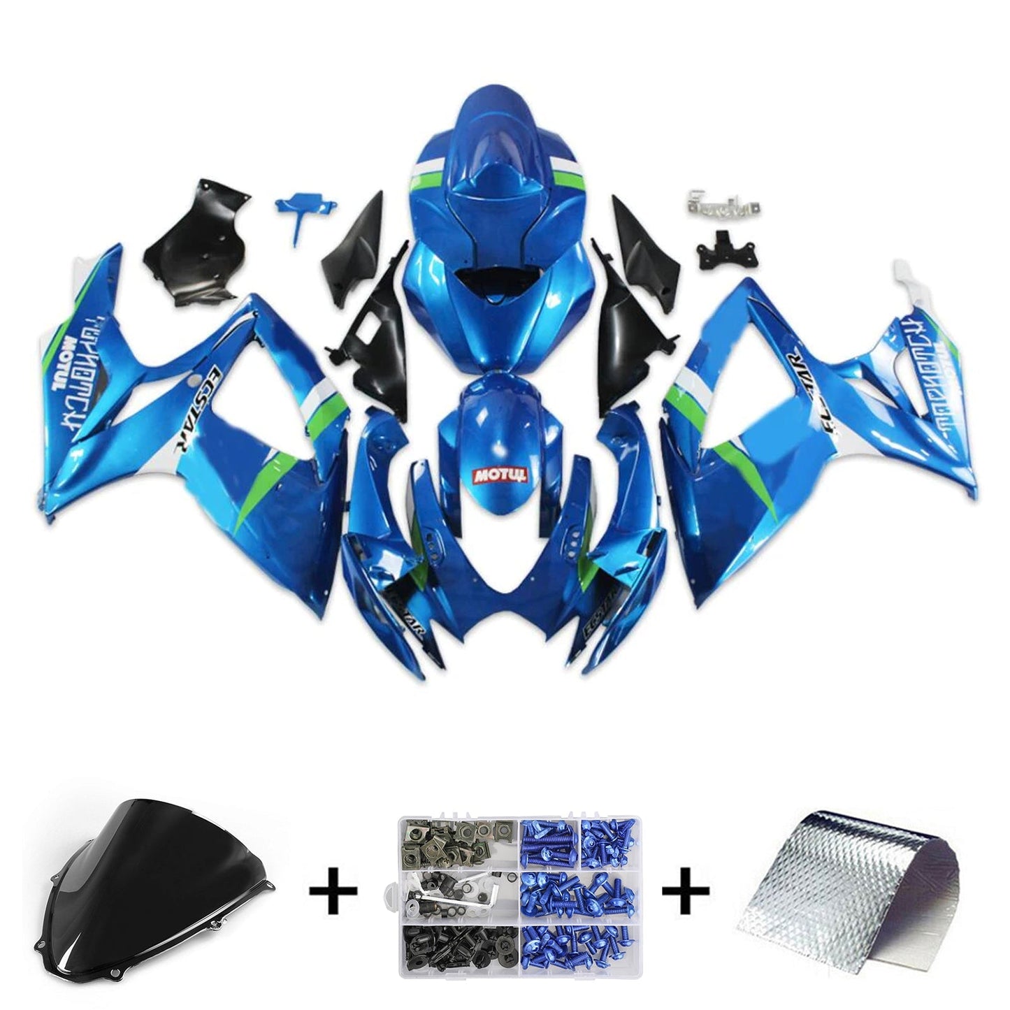 2006-2007 Suzuki GSXR 600/750 K6 Fairing Kit Bodywork Plastic ABS