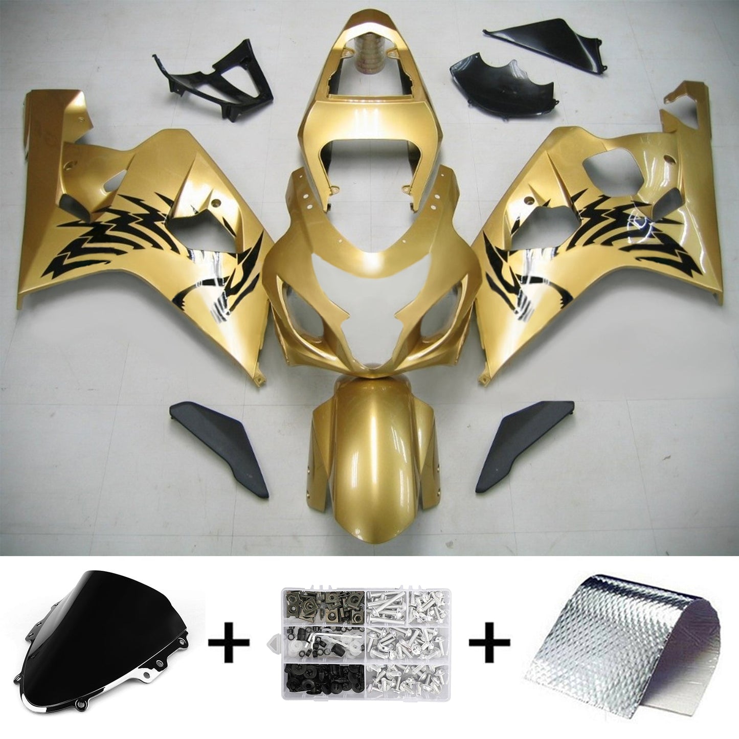 2004-2005 Suzuki GSXR 600/750 Fairing Kit Bodywork Plastic ABS
