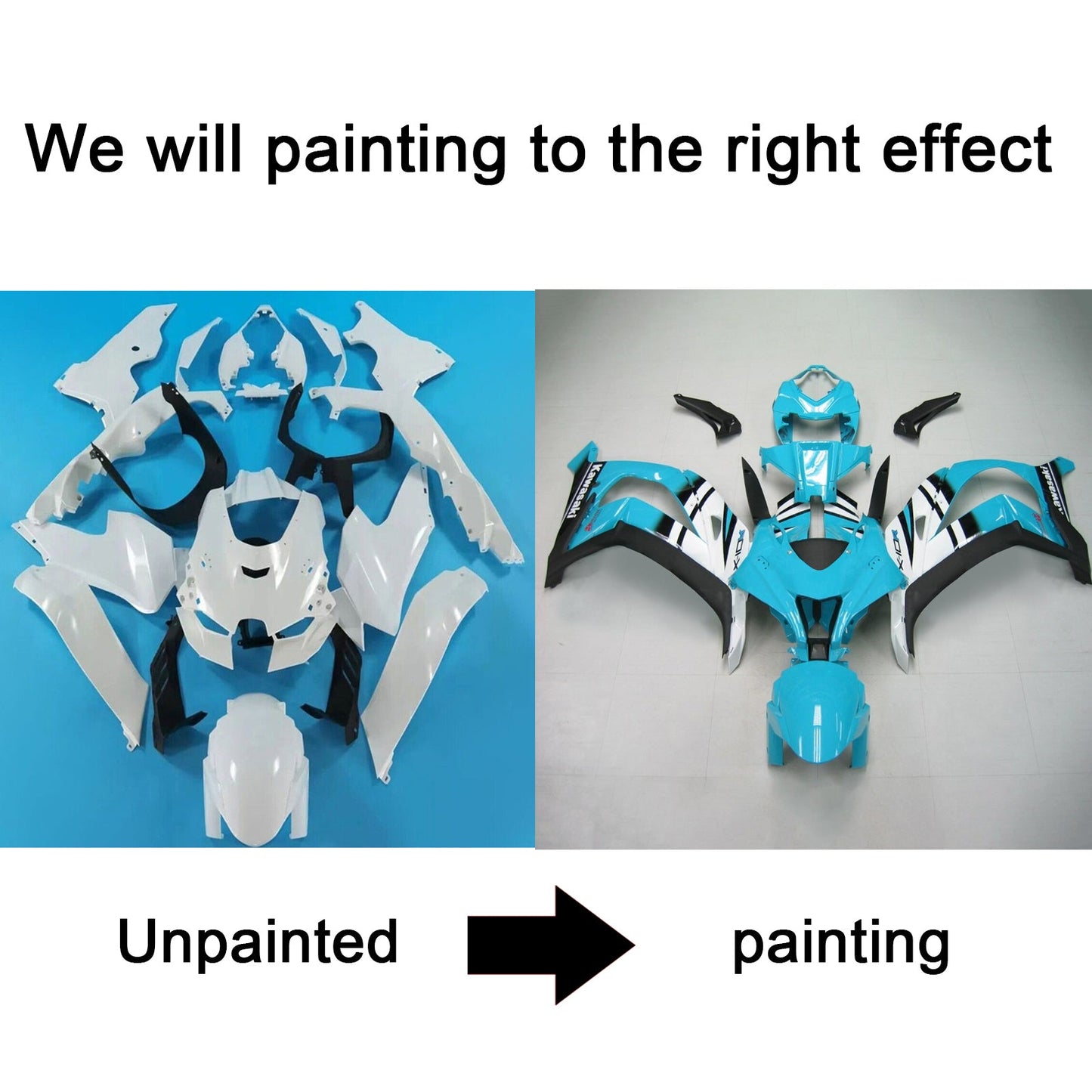 2021-2025 Kawasaki ZX-10R ZX-10RR Fairing Kit Bodywork ABS