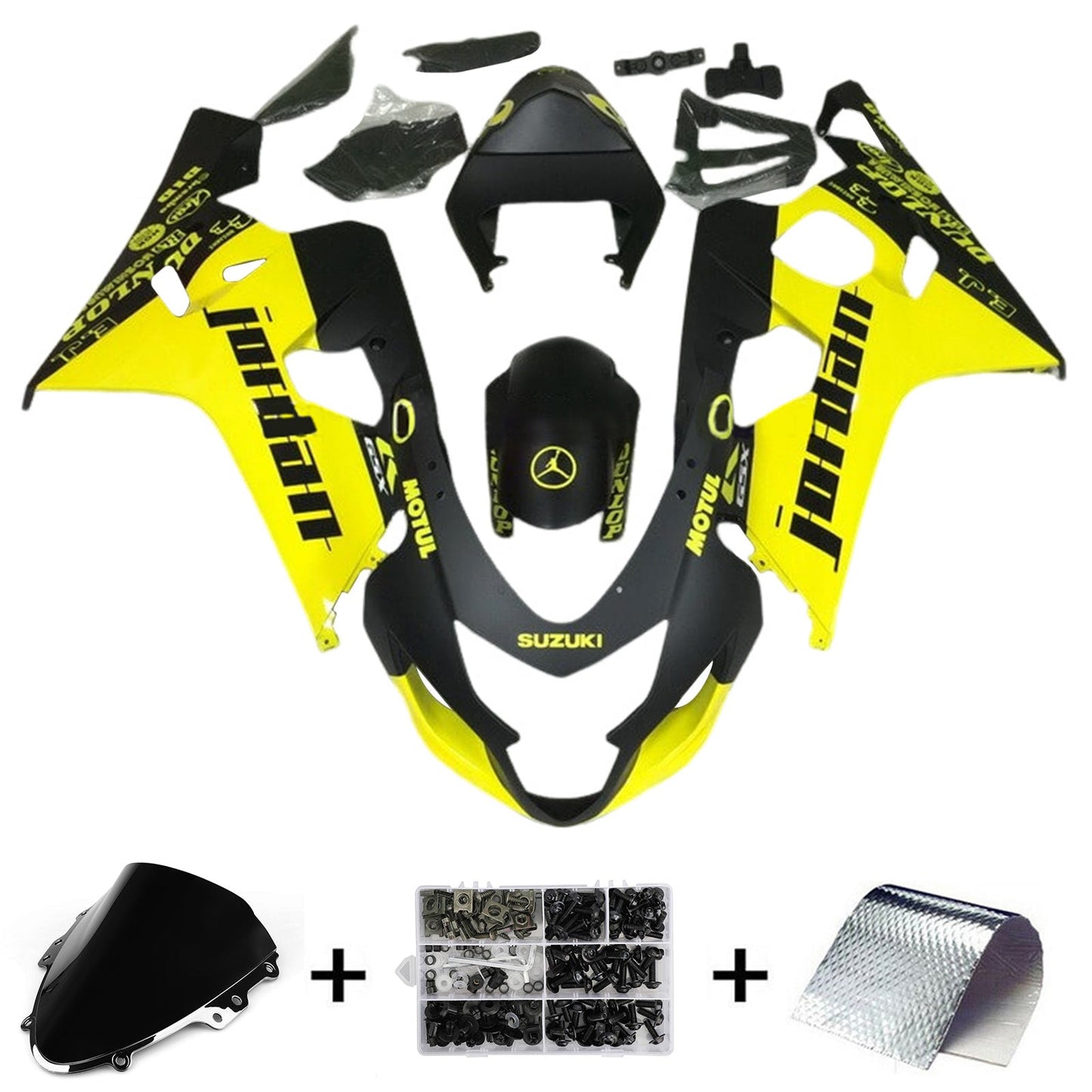 2004-2005 Suzuki GSXR 600/750 K4 Fairing Kit Bodywork Plastic ABS