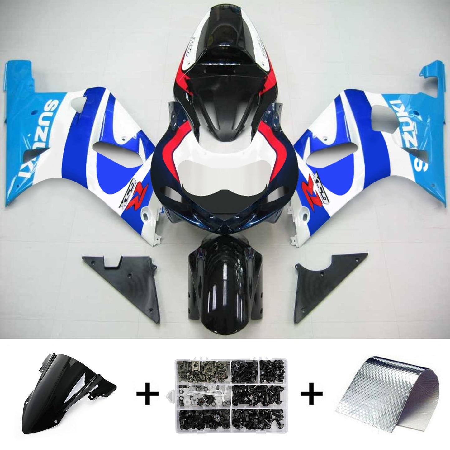 2001-2003 Suzuki GSXR750 Fairing Kit Bodywork Plastic ABS