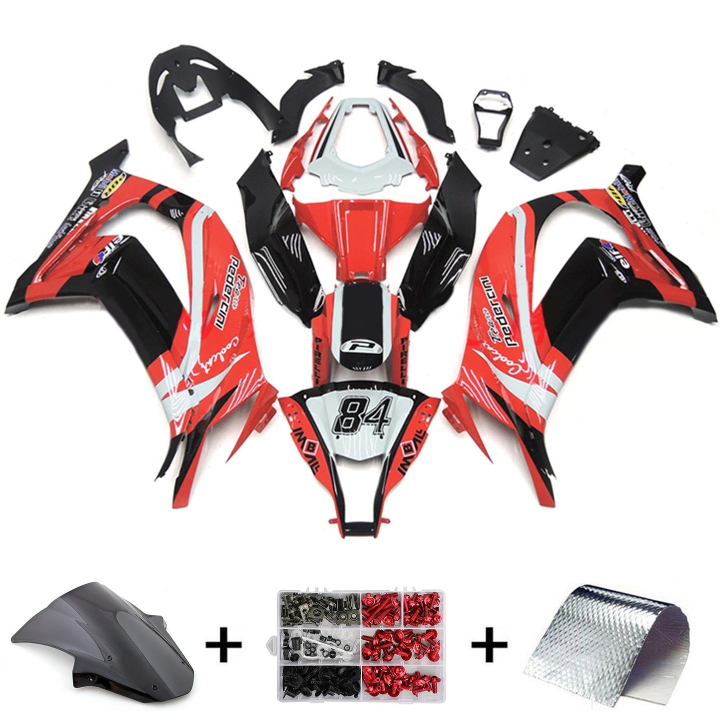 2011-2015 Kawasaki ZX10R Fairing Kit Bodywork Plastic ABS