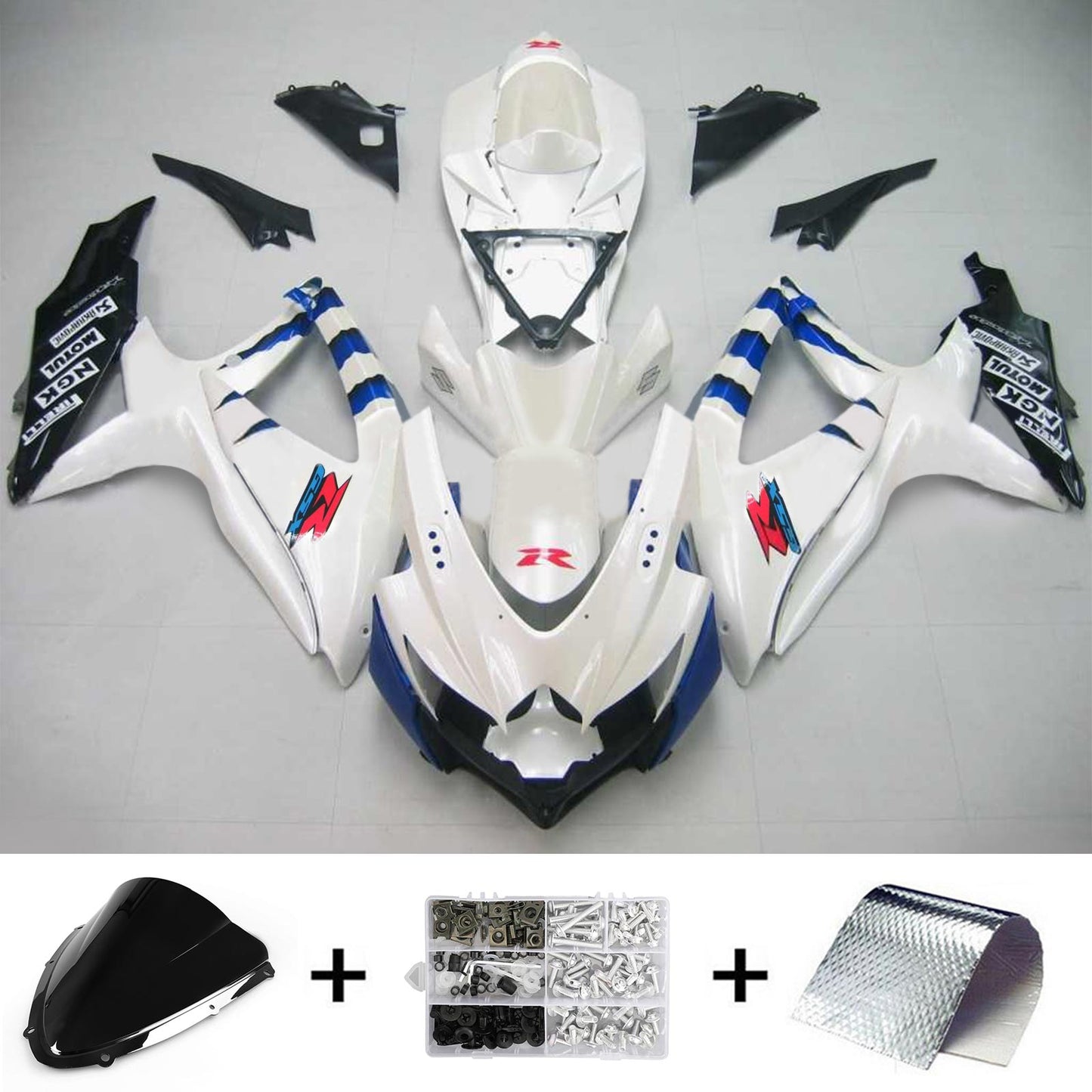 2008-2010 Suzuki GSXR 600/750 Fairing Kit Bodywork Plastic ABS K8