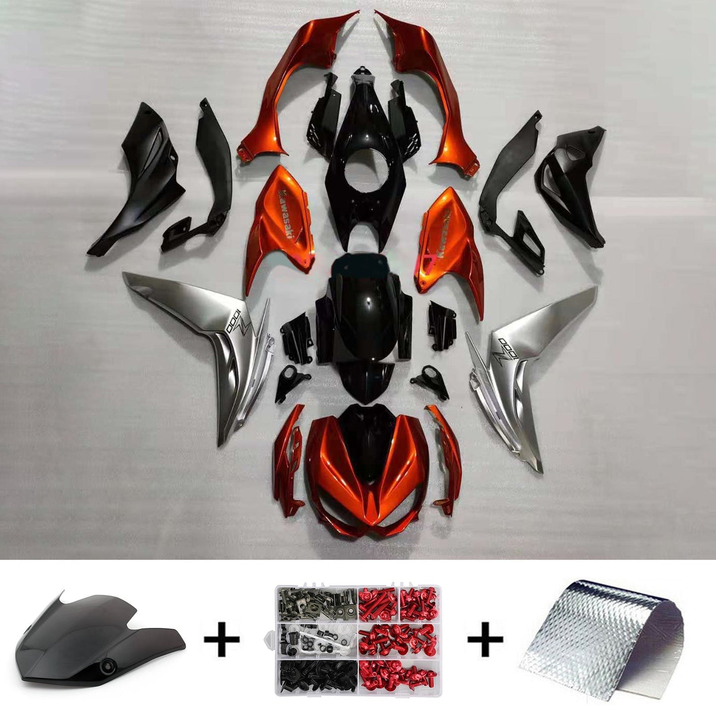 2014-2017 Kawasaki Z1000 Fairing Kit Bodywork Plastic ABS