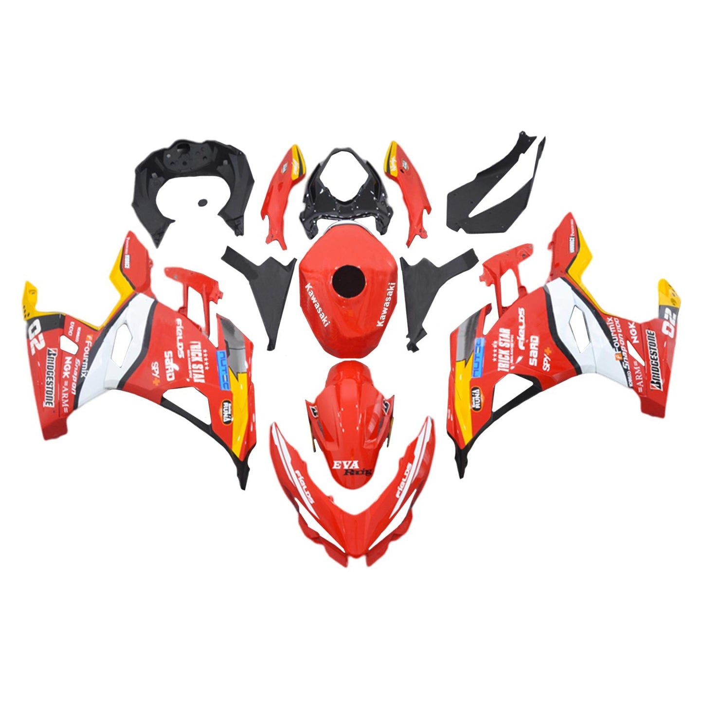 2018-2024 Kawasaki EX400 Ninja400 Fairing Kit Bodywork Plastic ABS