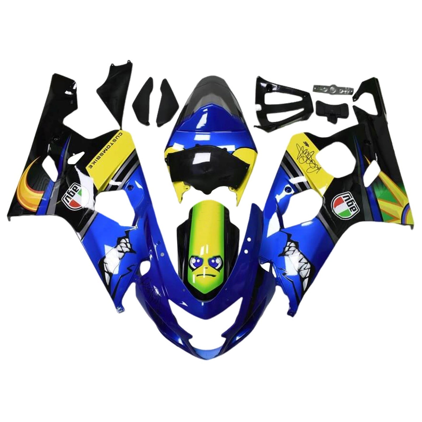 2004-2005 Suzuki GSXR 600/750 K4 Fairing Kit Bodywork Plastic ABS