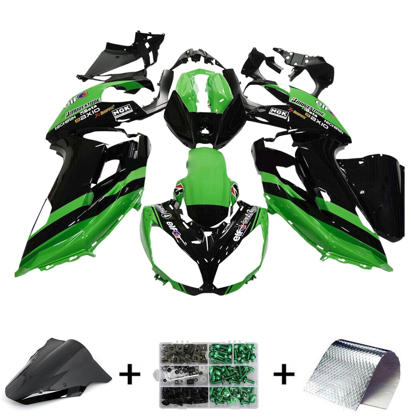 2012-2016 Kawasaki ER6F/Ninja650 Fairing Kit Bodywork Plastic ABS